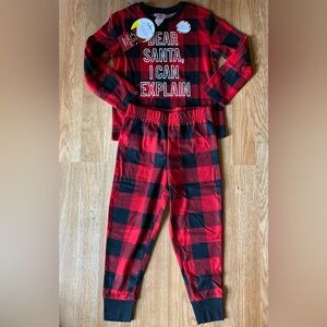 Red and Black Plaid Pajama Set